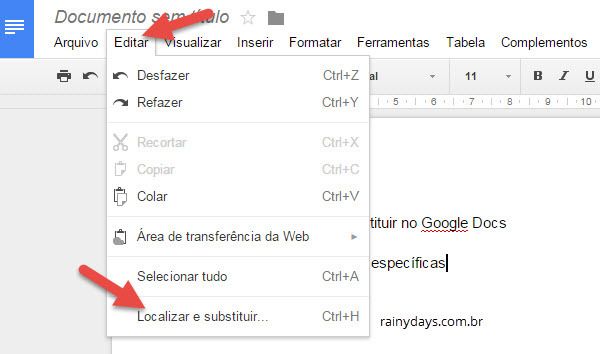 Como Localizar E Substituir Palavras No Google Docs